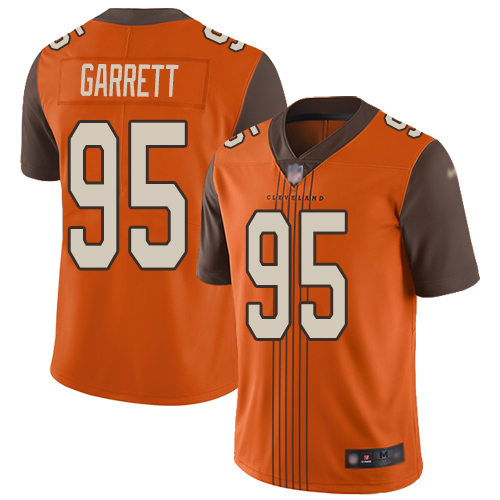 Cleveland Browns Myles Garrett Men Orange Limited Jersey #95 NFL Football City Edition